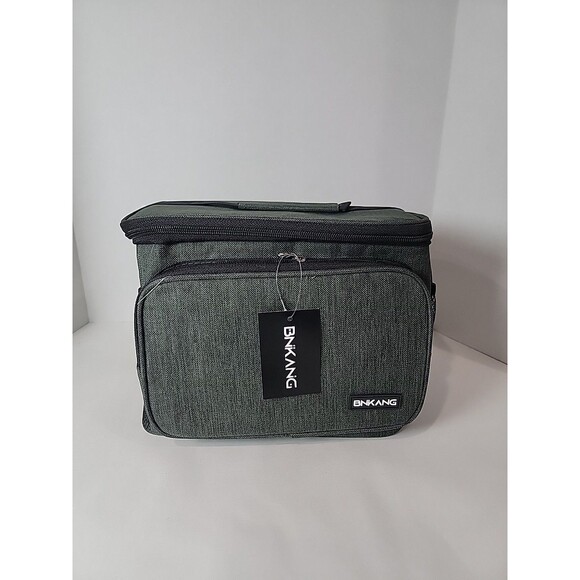 Bnkang Insulated Lunch Bag Cooler Leakproof Retro Green MenWomen adjustable - Picture 1 of 5